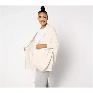 Barefoot Dreams CozyChic Ultra Lite Blanket Wrap Almond Size 1X A653690